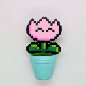 עציץ מחייך קטן - ורוד