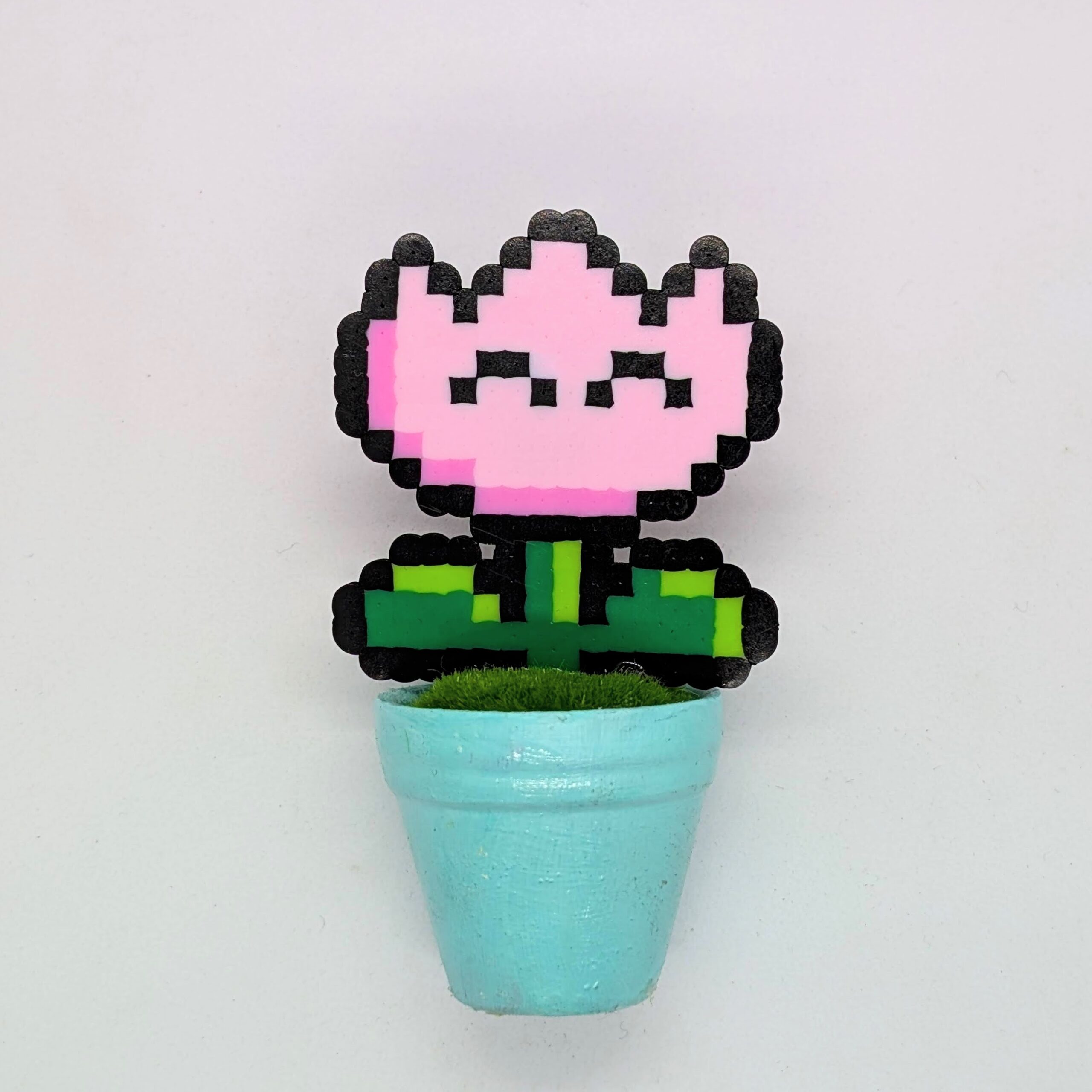 RETRO FLOWER PINK עציץ מחייך קטן - ורוד